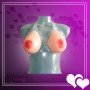 Silicone Breast 550 gms/pair with Transperant Bra SBP-001