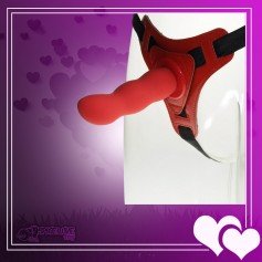Red Deep Climax Strap On Dildo Realistic Penis Harness SO-021