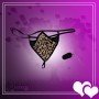 Leopard Grain Underwear Remote control vibrating t-back VP-002