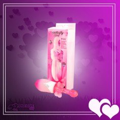 Butterfly Clitoris 6 Function Rotation Rabbit Vibrator RV-017