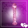Dotted Purple Glass Dildo GD-006