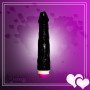 Super Natural Black Silicone Realistic Vibrator RSV-011