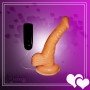 Whoppers Curved Vibrating Suction Cup Realistic Vibrator RSV-078