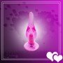 Crystal Anal Vibrating Butt Plug With Suction Cup AD-025