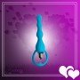 Blue Silicone Anal Vibrator AD-029