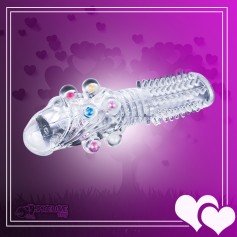 Male Cock Rings Penis Extension With Colourful Beads PES-022