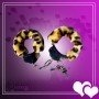 Fetish Fantasy Furry Cuffs in Leopard BDSM-005