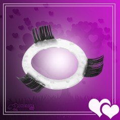 Transparent Hair Finger Fun Function Cock Ring CR-009