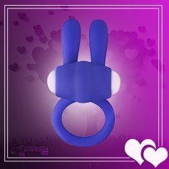 Kingfansion Mini Vibrating Rabbit Cock Ring (Blue) CR-017