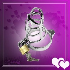 Chastity Steel Lock Device for Men BDSM-010