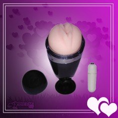 Super Pink Male Vibrating Male Stroker MS-047
