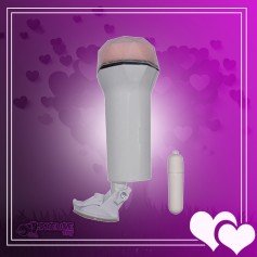 Super Soft Vibrating Male Stroker With Suction MS-048