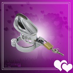 3 Size Metal Male Chastity Device Belt Cock Cages BDSM-022